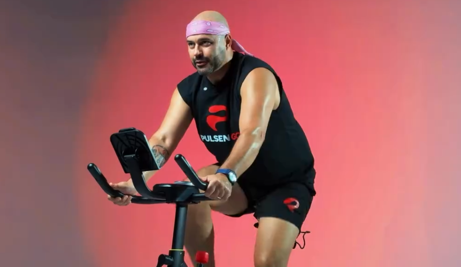 Aula de bike indoor da PulsenGo